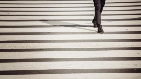 Picture of a crosswalk.