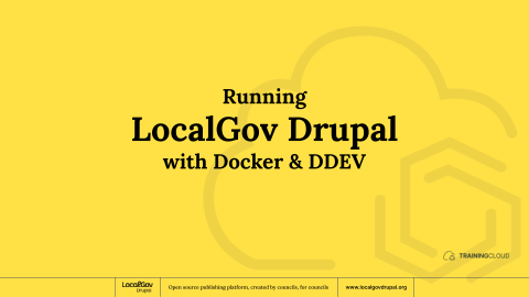 Running LocalGov Drupal with Docker & DDEV